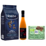 Кофе зерно, сироп маракуя и шоколад